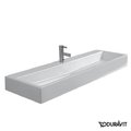Керамическая раковина 120 см Duravit Vero, белая (0454120041) На консоль, На столешницу, На тумбу Прямоугольные