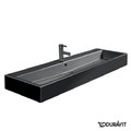 Керамическая раковина 120 см Duravit Vero, черная (0454120800) На консоль, На столешницу, На тумбу Прямоугольные