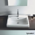 Керамическая раковина 50 см Duravit Vero (0315500000) Встраиваемые сверху Прямоугольные