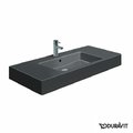 Керамическая раковина 105 см Duravit Vero, черная (0329100800) На консоль, На столешницу, На тумбу Прямоугольные