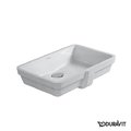Керамическая раковина 43 см Duravit Vero (0330430000) Встраиваемые снизу Прямоугольные