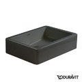 Керамическая раковина 50 см Duravit Vero, черная (0455500800) На столешницу, На тумбу Прямоугольные