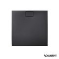 Душевой поддон каменный 100х100 Duravit Stonetto, антрацит (720167680000000) Мелкие Черный