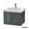 Тумба подвесная 60х46 Duravit Delos, доломитово-серый глянцевый (DL623403838) Duravit Тумбы