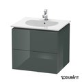 Тумба підвісна 60х51, 6 Duravit Delos, доломітово-сірий глянцевий (DL633103838) Duravit Тумби