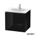 Тумба подвесная 60х51,6 Duravit Delos, черный глянцевый (DL633104040) Duravit Тумбы