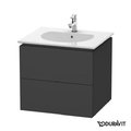 Тумба подвесная 60х51,6 Duravit Delos, графит матовый (DL633104949) Duravit Тумбы