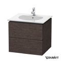 Тумба підвісна 60х51, 6 Duravit Delos, дуб темний брашірованний (DL633107272) Duravit Тумби