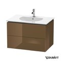 Тумба підвісна 80х54, 1 Duravit Delos, оливково-коричневий глянцевий (DL633206161) Duravit Тумби