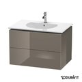 Тумба подвесная 80х54,1 Duravit Delos, фланелево-серый глянцевый (DL633208989) Duravit Тумбы