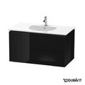 Тумба подвесная 100х54,1 Duravit Delos, черный глянцевый (DL633304040) Duravit Тумбы