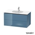 Тумба підвісна 100х54, 1 Duravit Delos, блакитний камінь глянцевий (DL633304747) Duravit Тумби