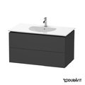Тумба подвесная 100х54,1 Duravit Delos, графит матовый (DL633304949) Duravit Тумбы