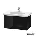 Тумба подвесная 80х46 Duravit Delos, черный глянцевый (DL623504040) Duravit Тумбы