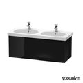 Тумба подвесная 115х46 Duravit Delos, черный глянцевый (DL623704040) Duravit Тумбы