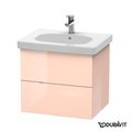 Тумба підвісна 60х46 Duravit Delos, абрикосовий перли глянцевий (DL633401010) Duravit Тумби