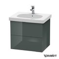 Тумба подвесная 60х46 Duravit Delos, доломитово-серый глянцевый (DL633403838) Duravit Тумбы
