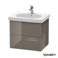 Тумба підвісна 60х46 Duravit Delos, фланелево-сірий глянцевий (DL633408989) Duravit Тумби