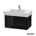 Тумба підвісна 80х47 Duravit Delos, чорний глянцевий (DL622004040) Duravit Тумби