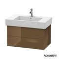 Тумба подвесная 80х47 Duravit Delos, оливково-коричневый глянцевый (DL632006161) Duravit Тумбы