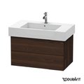 Тумба подвесная 80х47 Duravit Delos, орех брашированный (DL632006969) Duravit Тумбы