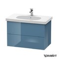 Тумба підвісна 80х46 Duravit Delos, блакитний камінь глянцевий (DL633504747) Duravit Тумби