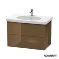 Тумба підвісна 80х46 Duravit Delos, оливково-коричневий глянцевий (DL633506161) Duravit Тумби