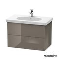 Тумба подвесная 80х46 Duravit Delos, фланелево-серый глянцевый (DL633508989) Duravit Тумбы