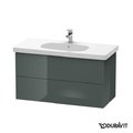 Тумба подвесная 100х46 Duravit Delos, доломитово-серый глянцевый (DL633603838) Duravit Тумбы
