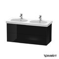 Тумба подвесная 115х46 Duravit Delos, черный глянцевый (DL633704040) Duravit Тумбы