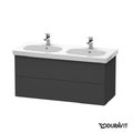 Тумба подвесная 115х46 Duravit Delos, графит матовый (DL633704949) Duravit Тумбы
