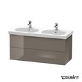 Тумба подвесная 115х46 Duravit Delos, фланелево-серый глянцевый (DL633708989) Duravit Тумбы