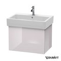 Тумба підвісна 65х44, 5 Duravit Delos, білий Бузок глянцевий (DL622502727) Duravit Тумби