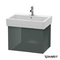 Тумба подвесная 65х44,5 Duravit Delos, доломитово-серый глянцевый (DL622503838) Duravit Тумбы