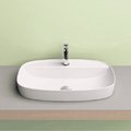Керамическая раковина 65 см Catalano Green Lux (165GRLX00) На столешницу, На тумбу, Полувстраиваемые Прямоугольные