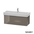 Тумба подвесная 115х44,5 Duravit Delos, фланелево-серый глянцевый (DL622808989) Duravit Тумбы