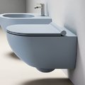 Подвесной безободковый унитаз Catalano Sfera NewFlush, голубой (1VSF54RAS) Подвесные 
