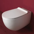 Подвесной безободковый унитаз Simas Vignoni в комплекте с крышкой (VI18+F85+VI004) Подвесные 