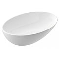 Каменная раковина 60 см Marmorin Cleo (P_U_307_02_0596) На столешницу, На тумбу Овальные