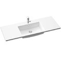 Каменная раковина 120 см Marmorin Hubert 1200 (P_U_547_04_1200) Встраиваемые сверху Прямоугольные