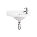 Керамическая раковина 50 см Burlington Cloakroom Basin (P13) Подвесные Полукруглые