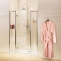 Душові двері 130 см Burlington (C21 + С15х2) двери Розпашні назовні тон стекла Прозоре 