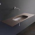 Керамічна раковина 120 см Flaminia Nuda, fango (ND120L) На консоль, На стільницю, На тумбу 