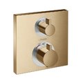 Термостатичний змішувач Hansgrohe Ecostat Square Brushed Bronze (15714140) Для ванни, Для душа Бронза