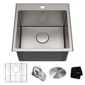Кухонная мойка из нержавеющей стали Kraus Standart PRO (KHT301-18) Врезные Квадратные Сталь