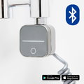 NEX електричний ТЕН Zehnder 300 Вт + 868MHz + Bluetooth, з кабелем, срібло (N300.S.SC) Zehnder NEX