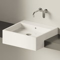 Керамическая раковина 60 см Flaminia Acquagrande 60, white (5053) На столешницу, Полувстраиваемые Прямоугольные