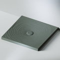 Керамический душевой поддон Flaminia Water Drop 100х80, lava grey (DR8010) Мелкие Серый