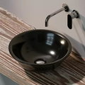 Керамическая раковина 42 см Flaminia Boll 42, black (BL42L) На столешницу, На тумбу Круглые