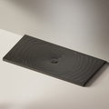Керамический душевой поддон Flaminia Water Drop 160х80, black (DR8016) Мелкие Черный